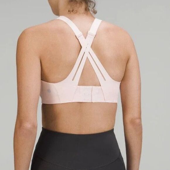 Lululemon W2CS1S Sz 34C Light Pink AirSupport Bra *High Support, C–DDD Cups - Picture 10 of 11